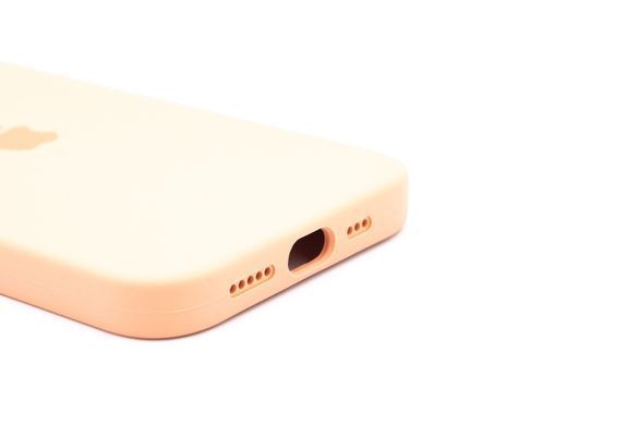 Силіконовий чохол Full Cover для iPhone 14 peach Full Camera