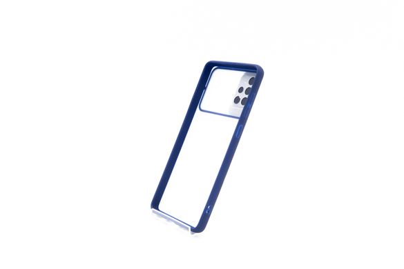 TPU чохол Camshield mate для Samsung A71 blue шторка/захист камери