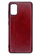 Чехол кожа Line для Samsung A41 red