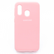 Силиконовый чехол Full Cover для Samsung A40 2019 pink