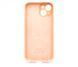 Силіконовий чохол Full Cover для iPhone 14 peach Full Camera