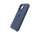 Силіконовий чохол Full Cover для iPhone 15 Pro Max midnight blue(dark blue) Full Camera