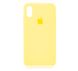 Силіконовий чохол Full Cover для iPhone X/XS yellow