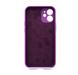 Силіконовий чохол Full Cover для iPhone 12 mini purple Full Camera