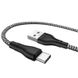 USB кабель Borofone BX39 Beneficial Type-C 3.0A/1m black white