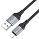 USB кабель Hoco X102 Lightning 2.4A/1m black