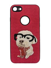 Чехол для iPhone 7G 7/8 Dog вышивка