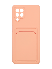 Силіконовий чохол WAVE Colorful Pocket для Samsung A22/M22/M32 pale pink Full Camera