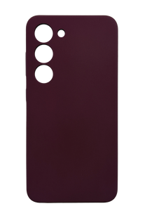 Силиконовый чехол Fibra для Samsung S23 marsala Full Camera
