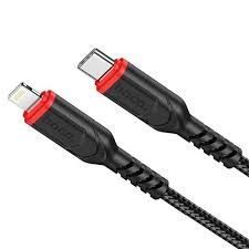 PD кабель Hoco X59 Victory USB-C to Lightning 20W/3A/1m black