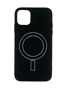 Чехол TPU Aneu with Magsafe для iPhone 11 black/blue