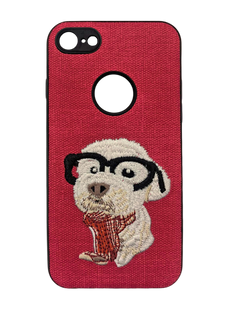 Чехол для iPhone 7G 7/8 Dog вышивка