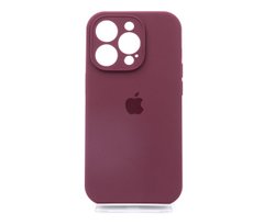 Силіконовий чохол Full Cover для iPhone 14 Pro plum Full Camera
