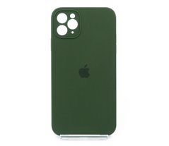 Силіконовий чохол Full Cover для iPhone 11 Pro Max army green Full Camera