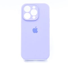 Силіконовий чохол Full Cover для iPhone 14 Pro light lilac (glicine) Full Camera