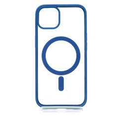 Чохол Color+MagSafe для iPhone 13 clear/blue