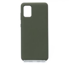 Силиконовый чехол Full Cover SP для Samsung A31 dark olive