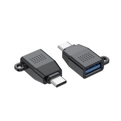 Переходник OTG Budi USB 3.0 to Type-C MBl151 (DC151B) Super fast data Transmission black