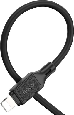 PD Кабель HOCO X90 Cool silicone charging data cable PD-to-Lightning 3A/PD20W/1m black