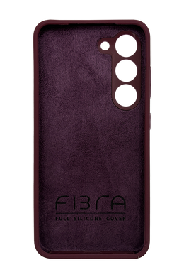 Силіконовий чохол Fibra для Samsung S23 marsala Full Camera