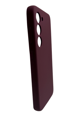 Силіконовий чохол Fibra для Samsung S23 marsala Full Camera