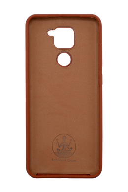 Силиконовый чехол Full Cover для Xiaomi Redmi Note 9/Redmi 10X brown без logo