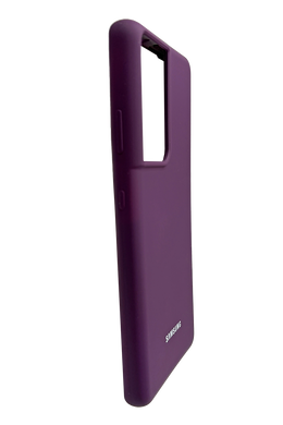 Силиконовый чехол Silicone Cover для Samsung S21 Ultra grape