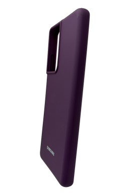 Силиконовый чехол Silicone Cover для Samsung S21 Ultra grape