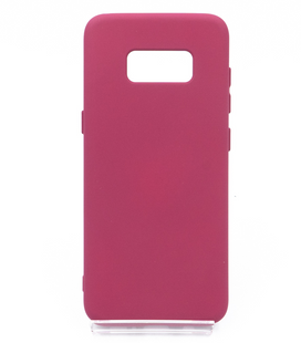 Силиконовый чехол Full Cover для Samsung S8 marsala my color