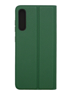 Чохол книжка FIBRA (рельєф) для Samsung A70/A70S dark green