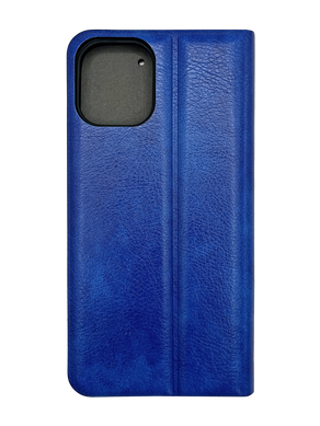 Чехол книжка Leather Gelius New для iPhone 12 mini blue