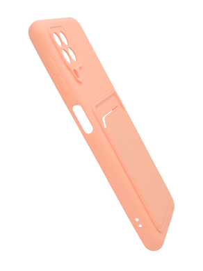 Силіконовий чохол WAVE Colorful Pocket для Samsung A22/M22/M32 pale pink Full Camera
