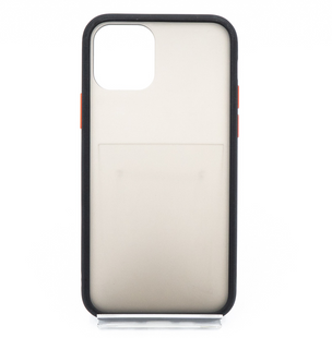 Чохол 2 в 1 Matte Color для iPhone 11 Pro black/orange (TPU)