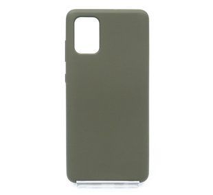 Силіконовий чохол Full Cover SP для Samsung A71 dark olive