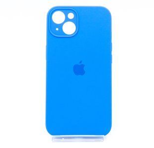 Силіконовий чохол Full Cover для iPhone 13 new lake blue Full Camera