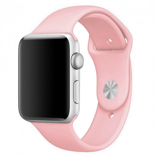 Силіконовий ремінець для Apple Watch Sport Band 42/44mm (S/M & M/L) 3pcs light pink (cotton candy)
