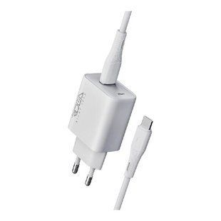 Сетевое зарядное устройство Ridea RW-18121 Rapid 1USB QC 18W+Type-C white