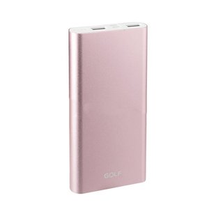 Power Bank GOLF Edge10 10000 mAh розовый