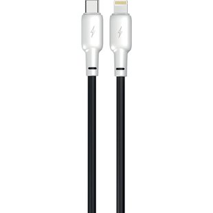 Кабель Gelius Full Silicone GP-UCN001CL Type-C to Lightning 1.2m (20W) black/white