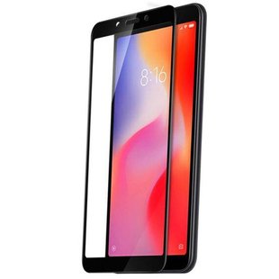 Защитное 2.5D стекло для Xiaomi Redmi 6/6A f/s 0.3mm black