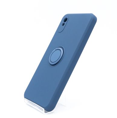 Чохол (TPU) Candy Ring для Xiaomi Redmi 9A blue Full Camera