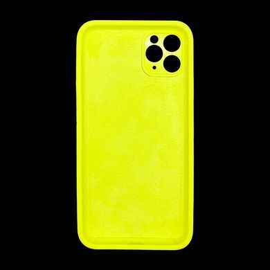 Силіконовий чохол Full Cover для iPhone 11 Pro Max bright yellow Full camera
