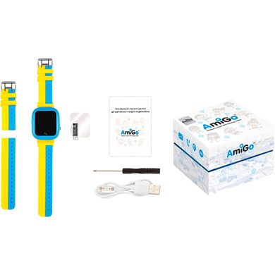 Смарт часы для детей Amigo GO004 GLORY blue-yellow