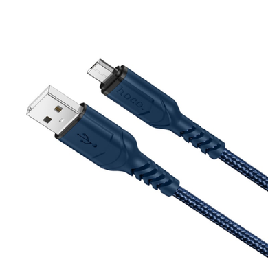 USB кабель Hoco X59 Victory Micro 2,4A/1m. blue