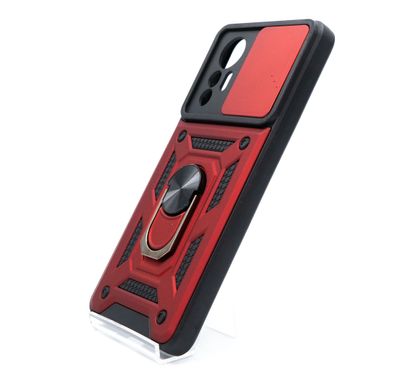 Чохол Camshield Serge Ring for Magnet для Xiaomi Mi 12 Lite red протиударний шторка/захист камери