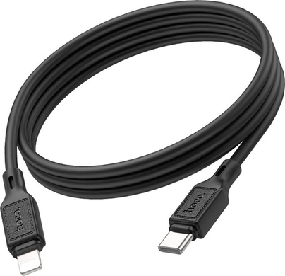 PD Кабель HOCO X90 Cool silicone charging data cable PD-to-Lightning 3A/PD20W/1m black