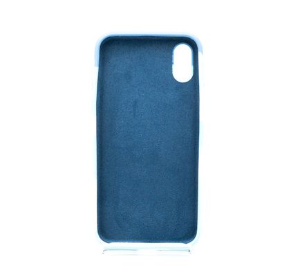 Силіконовий чохол full Aquarelle для iPhone X/XS turquoise/white