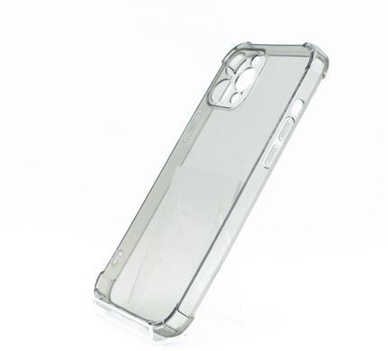 Чохол (TPU) Getman Ease logo для iPhone 12 Pro Max clear gray з посиленими кутами