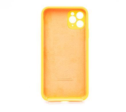 Силіконовий чохол Full Cover для iPhone 11 Pro Max orange Full Camera