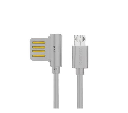 USB кабель Remax Rayen 075m for Micro 1m 2,1A Gray